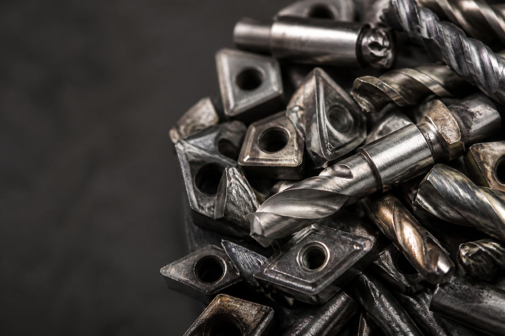 Hardmetalen wisselplaten en Widia in close-up